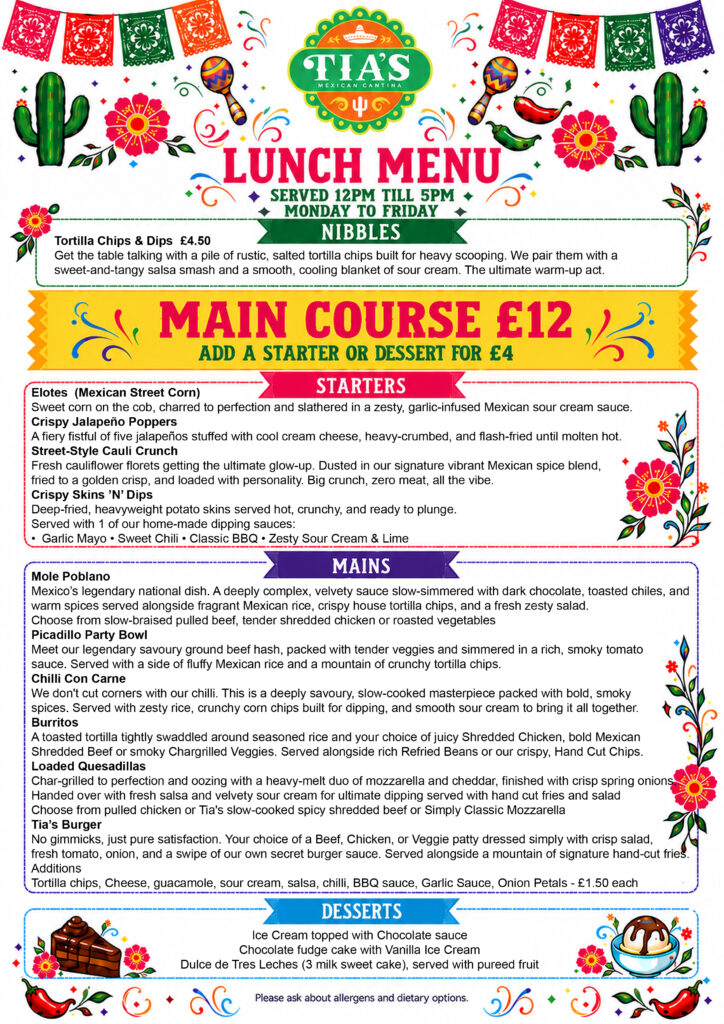 Lunch Menu