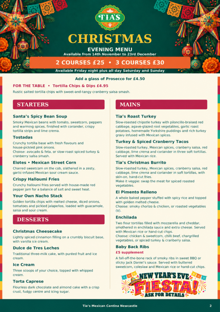 Christmas Menu