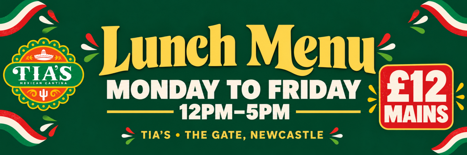 £12 lunch mains at Tia’s Newcastle